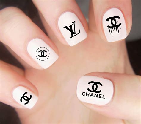 chanel nail decal stickers|chanel 505 particuliere nail polish.